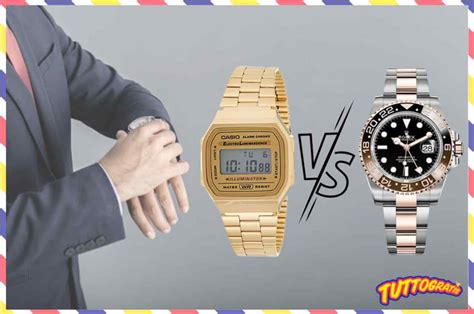 sono un rolex o un casio|rolex vs casio diferencia.